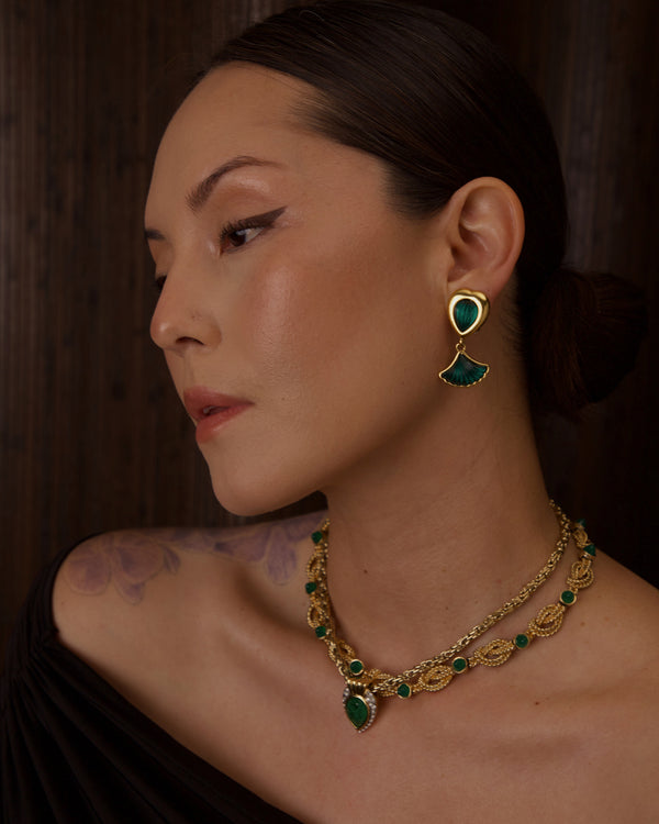 VINTAGE FLUTED LUCITE CLIP ONS