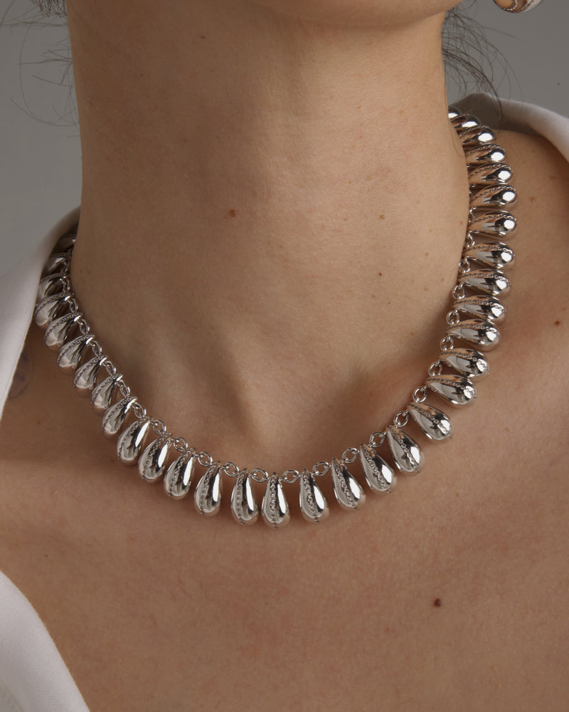 Hera Drop Necklace (Silver)
