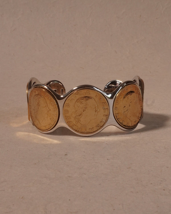 Vintage Italian Coin Cuff