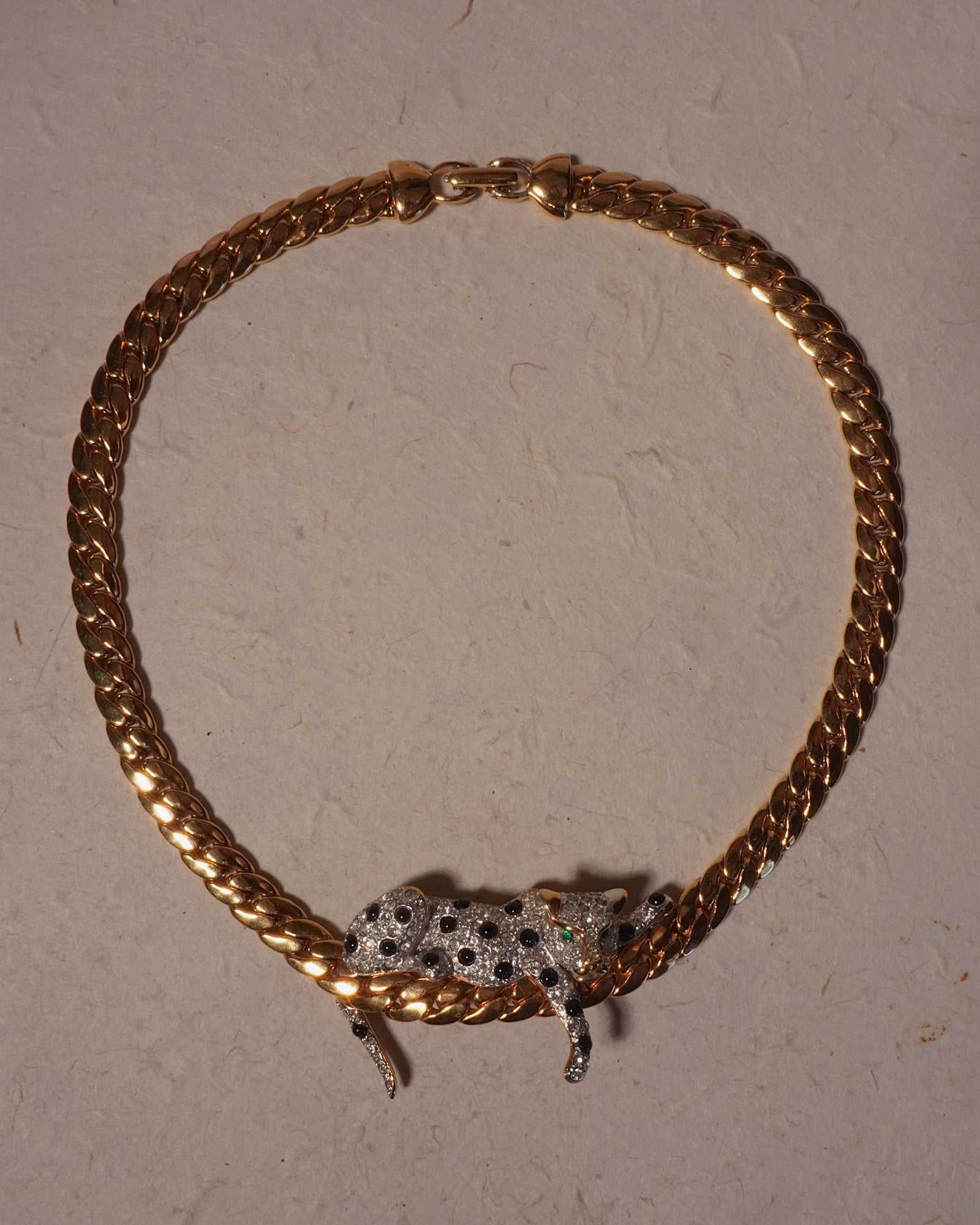 Vintage JL Aldenkamp Lounging Leopard Necklace – Julia Vaughn