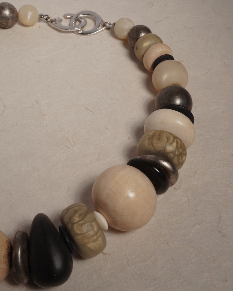 Vintage LB Modernist Bead Necklace