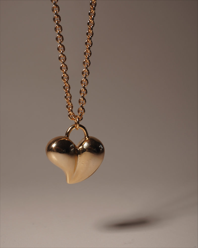 Vintage Long Heart Pendant Necklace