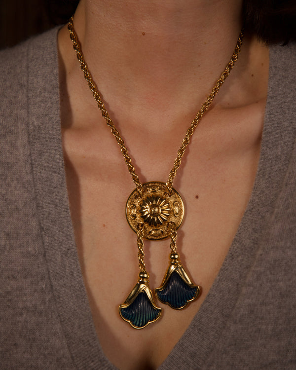 Vintage Leritz Statement Lariat Necklace