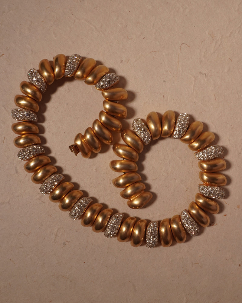 Vintage Les Bernard Pavé Articulate Necklace