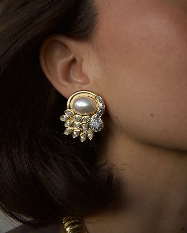 VIntage Marquise Cab Earrings