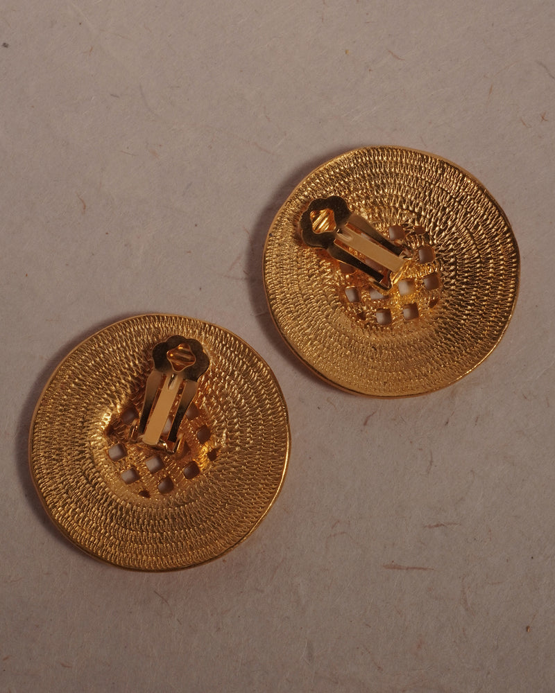 Vintage Matte Etruscan Disc Clip Ons