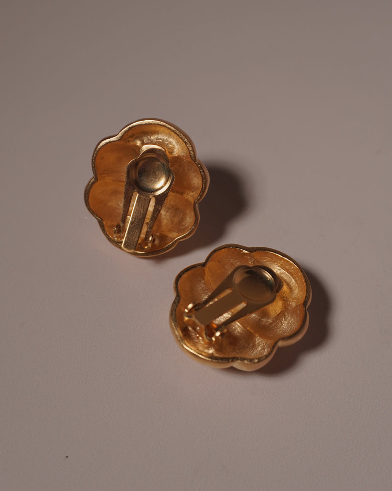 Vintage Matte Gold Ribbed Buttons
