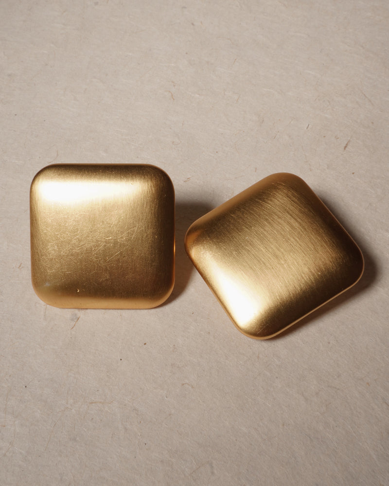 Vintage Matte Gold Square Buttons