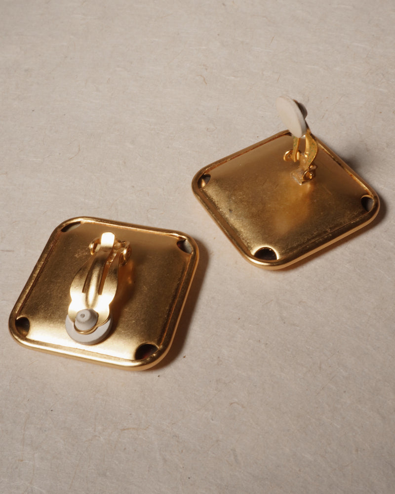 Vintage Matte Gold Square Buttons