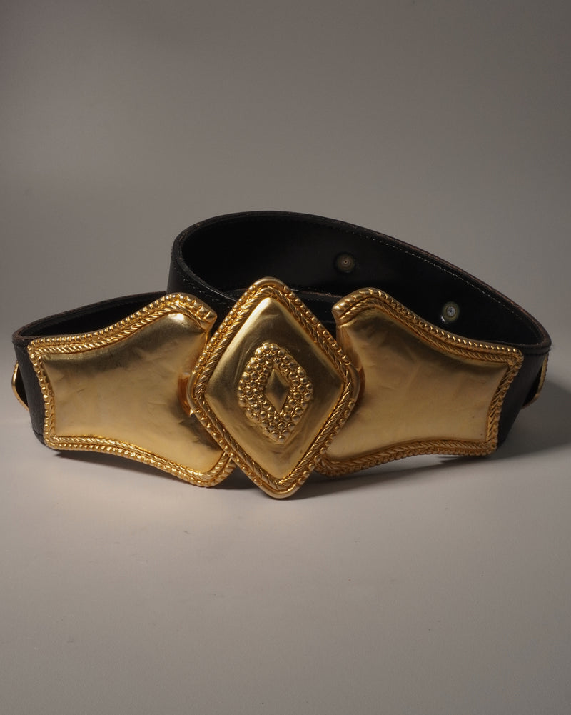 Vintage Matte Gold Western Belt