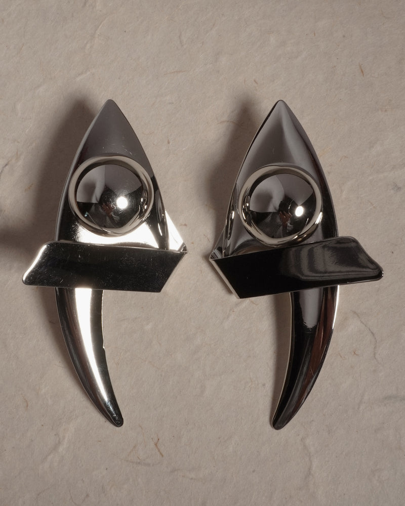 Vintage Modernist Statement Earrings (B)