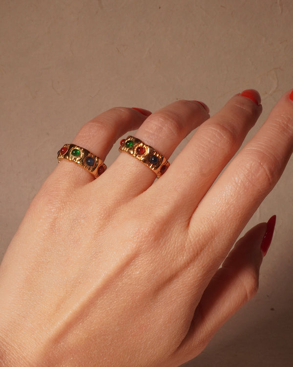 Vintage Multi-Colored Cab Ring
