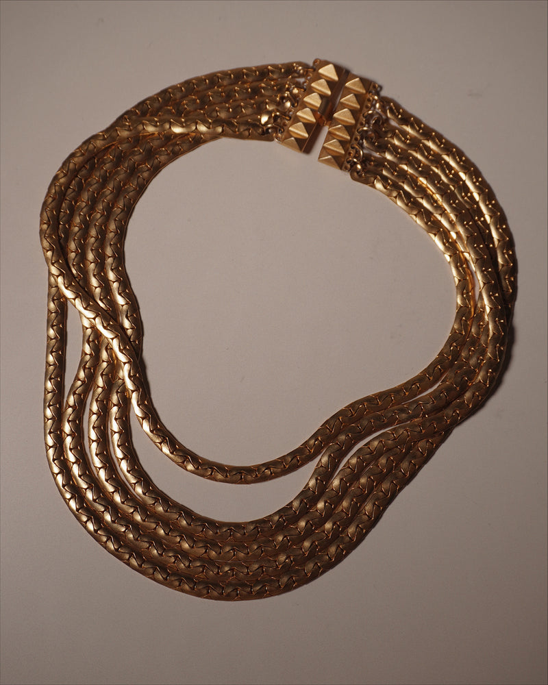 Vintage Multi-Layered Chain Necklace