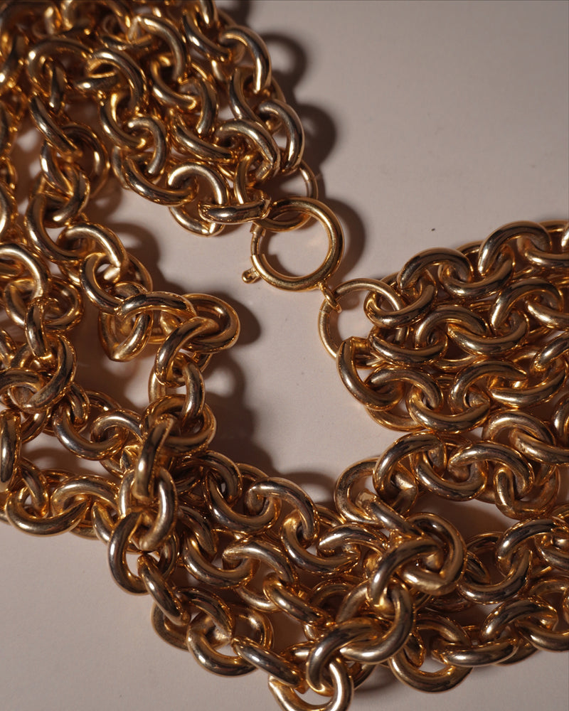 VINTAGE MULTI-STRAND CHAIN NECKLACE