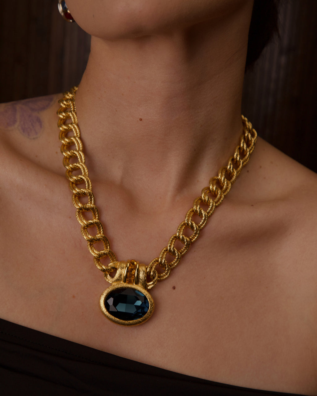 希少！Napier ネックレス VINTAGE NAPIER BLUE & TOPAZ RHINESTONE STATEMENT NECKLACE