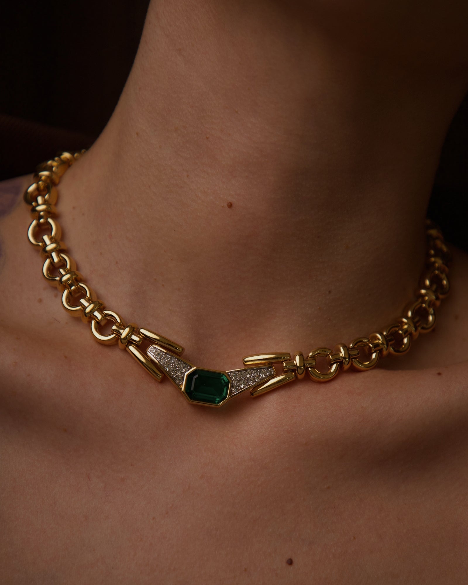 Vintage Nina Ricci Emerald Glass Stone Set – Julia Vaughn