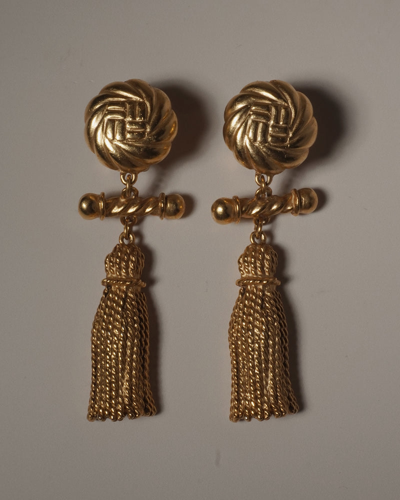 VINTAGE OVERSIZED TASSEL EARRINGS