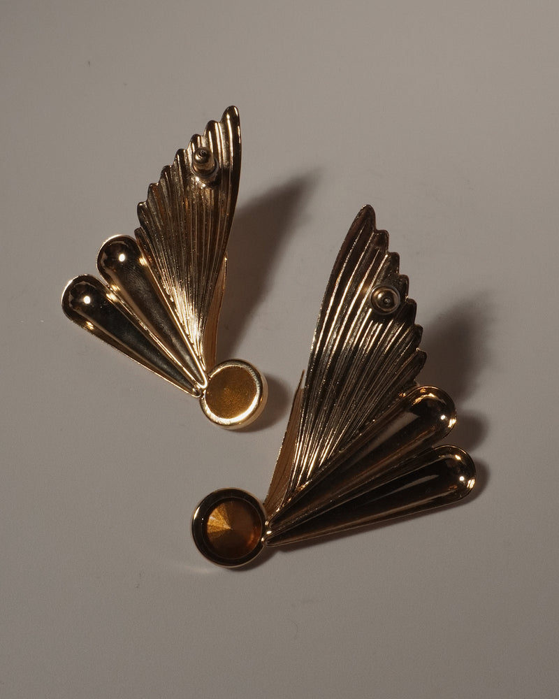 VINTAGE OVERSIZED WING EARRINGS