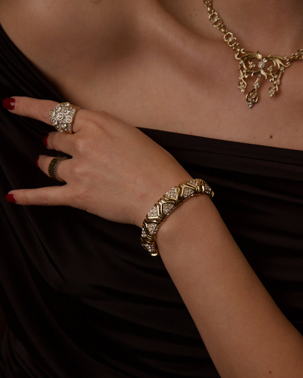 VINTAGE PAVÉ ARTICULATED ART DECO BRACELET