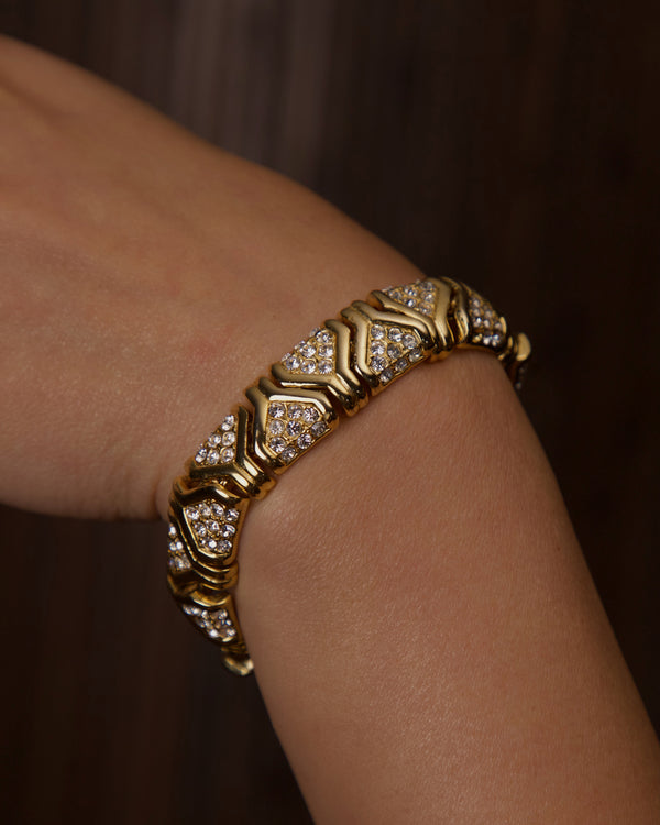 VINTAGE PAVÉ ARTICULATED ART DECO BRACELET