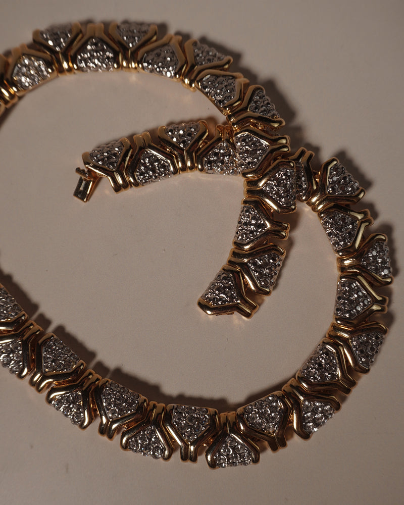 VINTAGE PAVE ARTICULATED NECKLACE