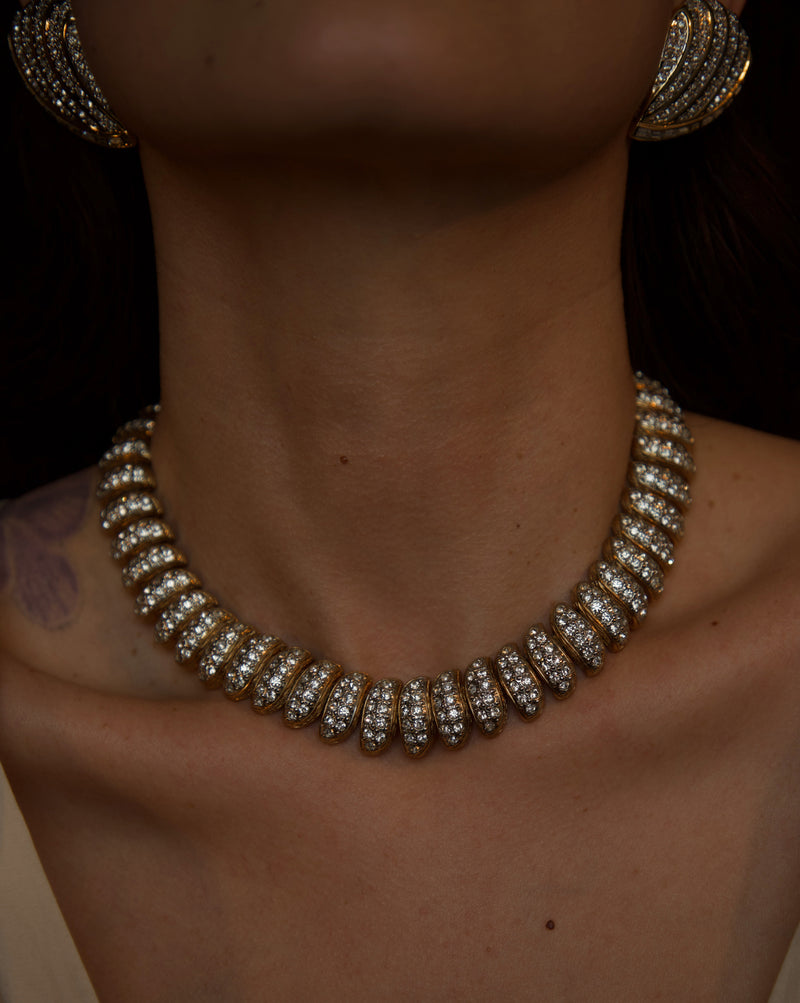 Vintage Pavé San Marco Statement Necklace