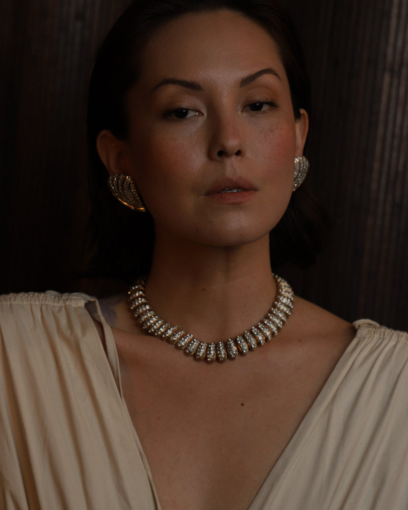 Vintage Pavé San Marco Statement Necklace