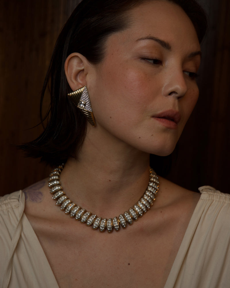 Vintage Pavé San Marco Statement Necklace