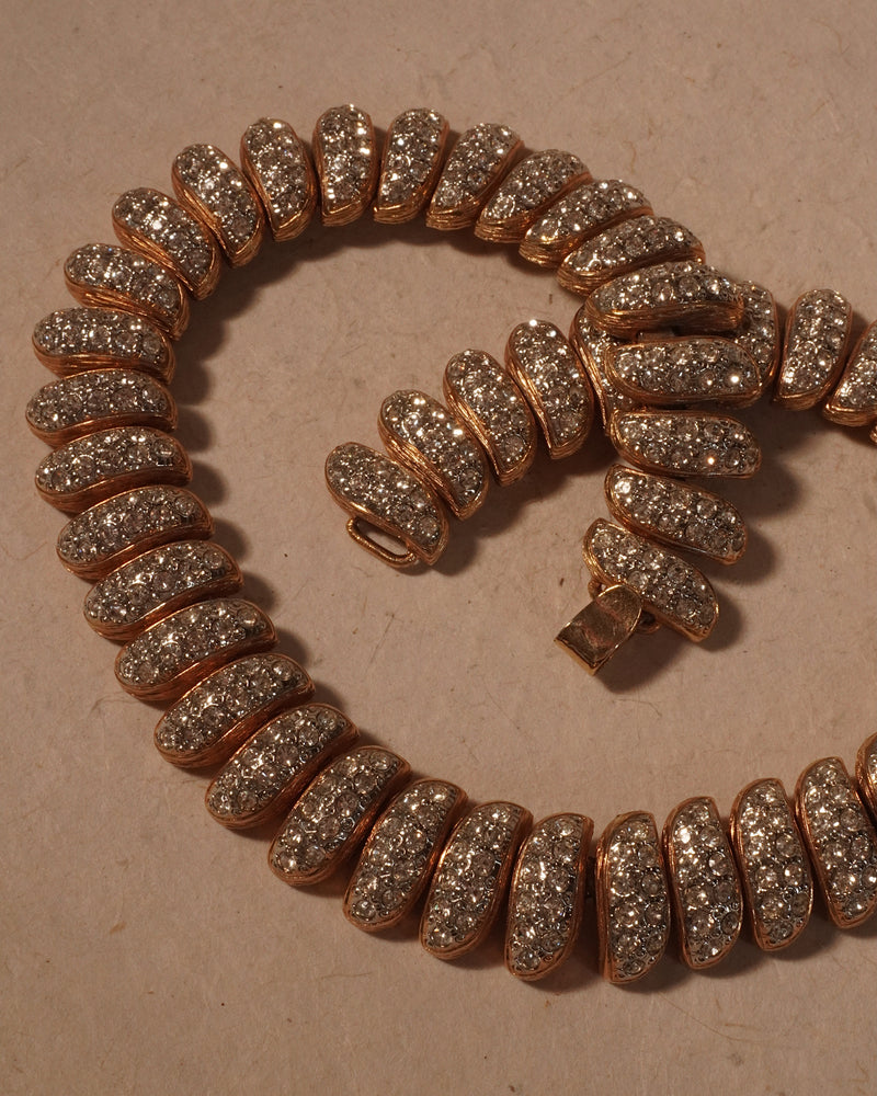 Vintage Pavé San Marco Statement Necklace