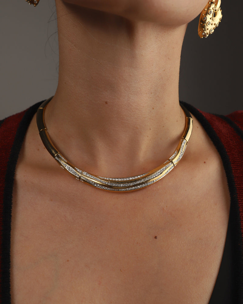 Vintage Pave Segmented Collar