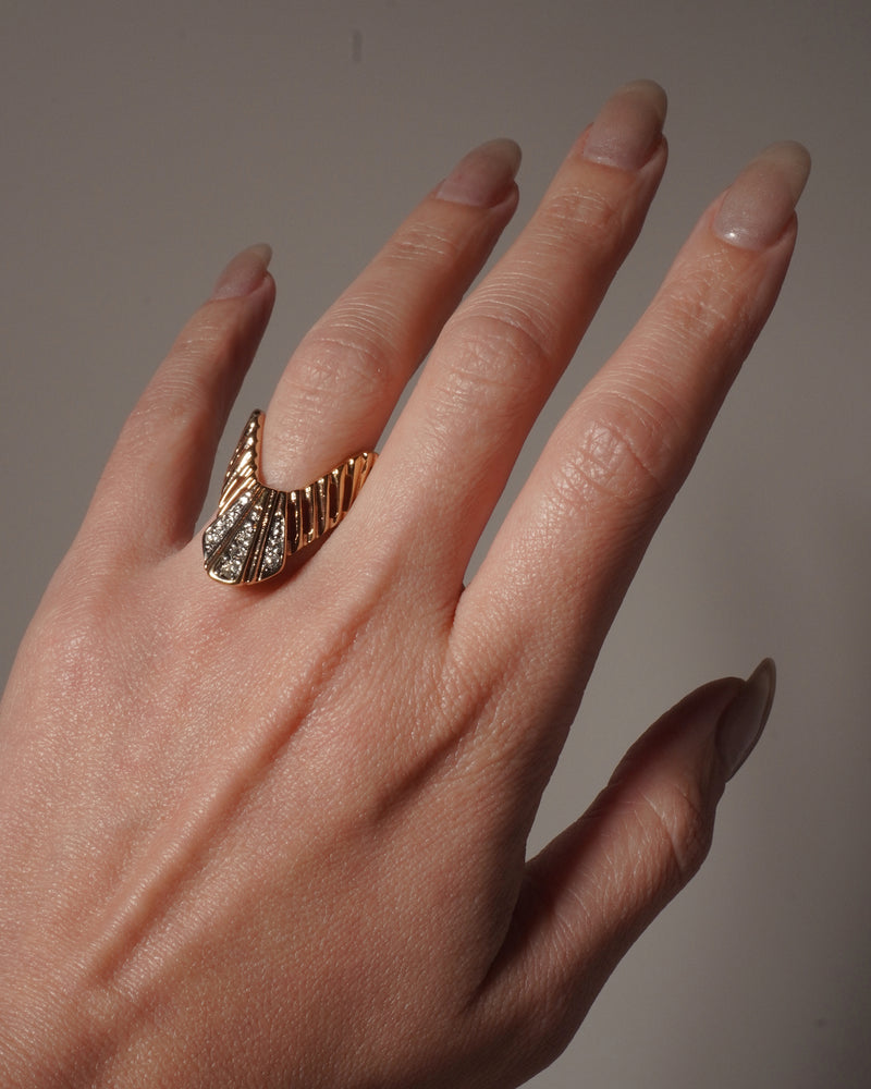 VINTAGE PAVE STATEMENT RING