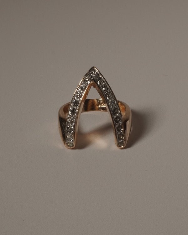 VINTAGE PAVE "V" RING