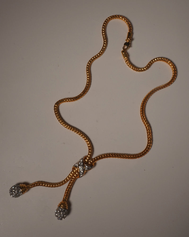 Vintage Pave X Lariat