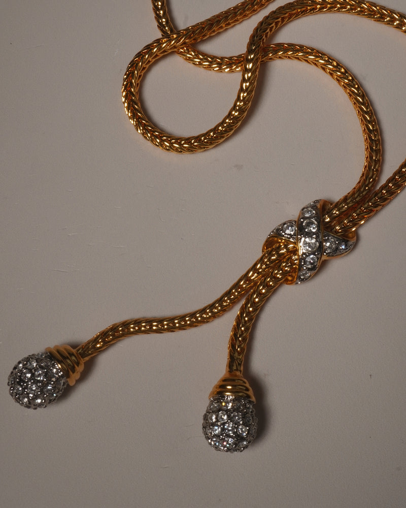 Vintage Pave X Lariat