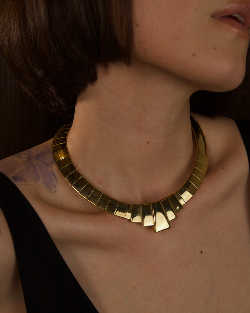 Vintage Polished AD Statement Necklace