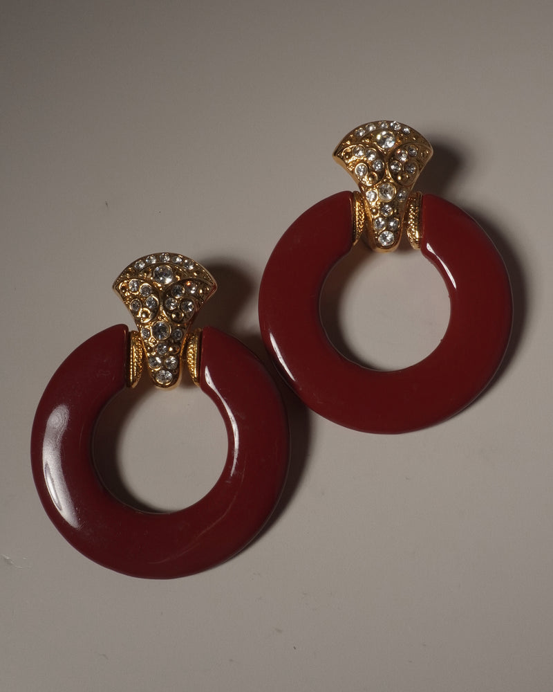 VINTAGE RED CARUCCI DOOR KNOCKER CLIP ONS