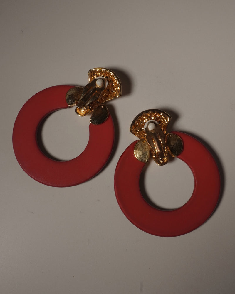 VINTAGE RED CARUCCI DOOR KNOCKER CLIP ONS