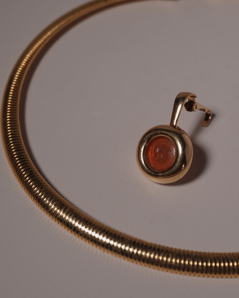 Vintage Removable Intaglio Pendant Necklace