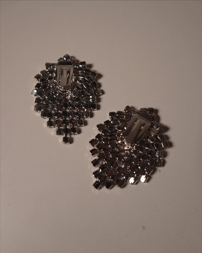 Vintage Rhinestone Burst Earrings