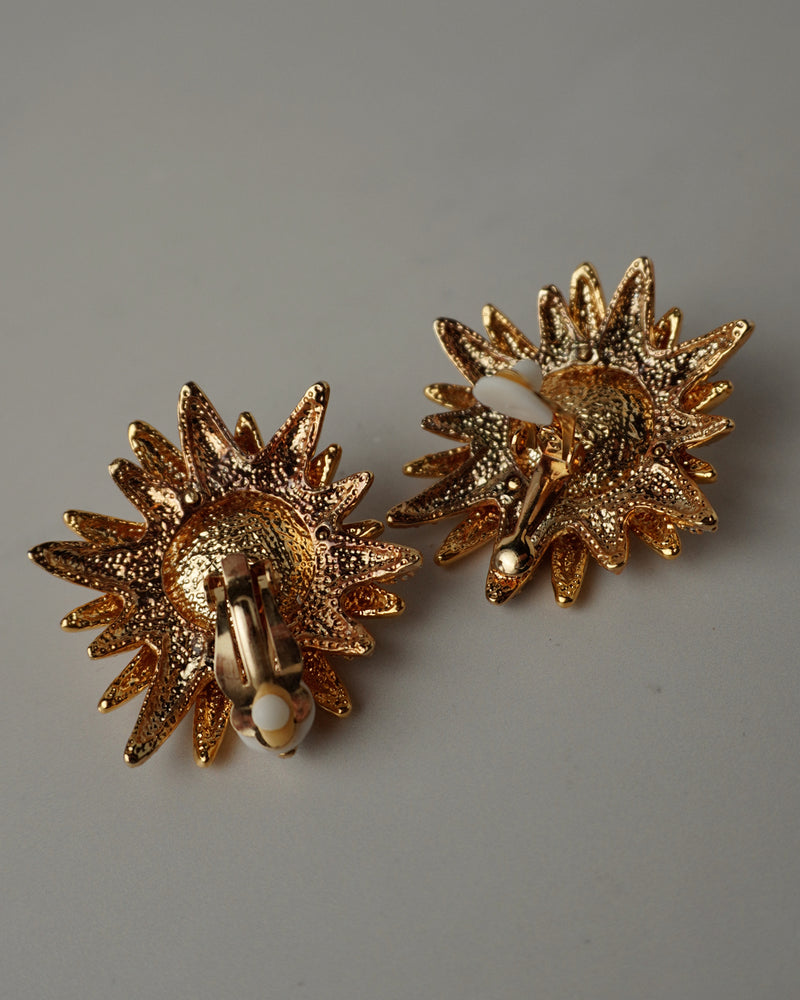 Vintage Rivoli Burst Statement Earrings