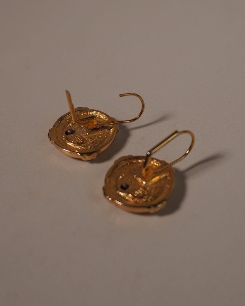 VINTAGE ROMAN COIN DROP EARRINGS