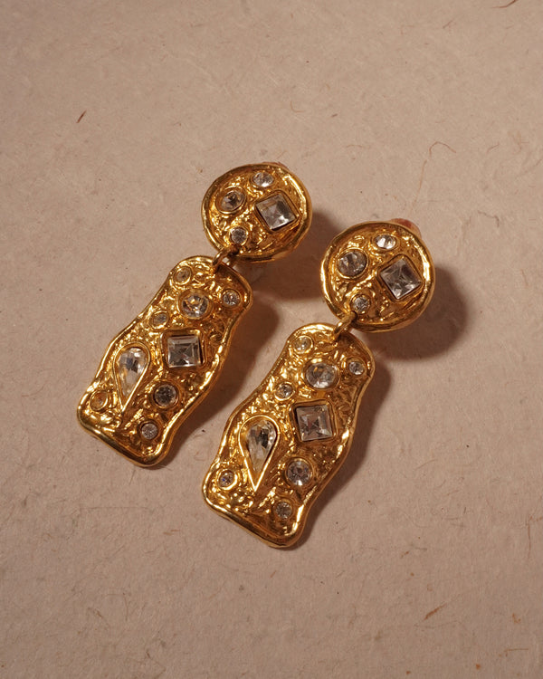 Vintage Rambaud Abstract Drop Earrings