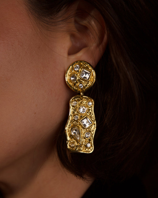 Vintage Rambaud Abstract Drop Earrings