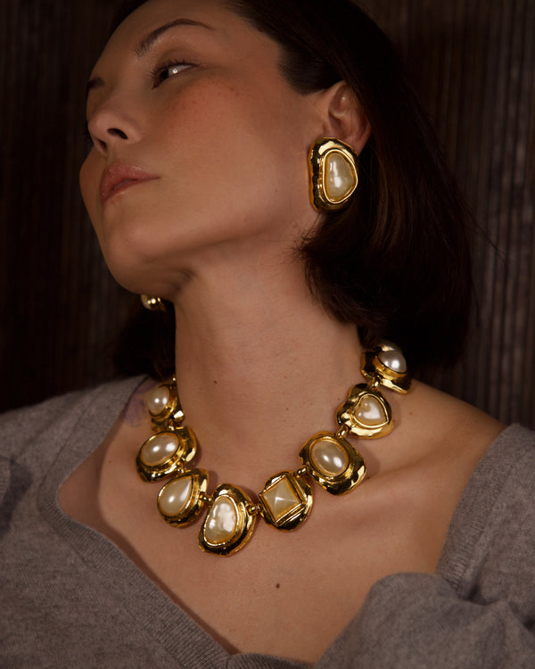 Vintage Rambaud Oversized Faux Pearl Set