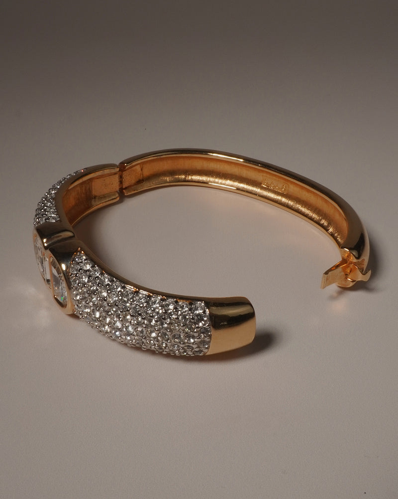 Vintage S.A.L. Pave AD Hinged Cuff