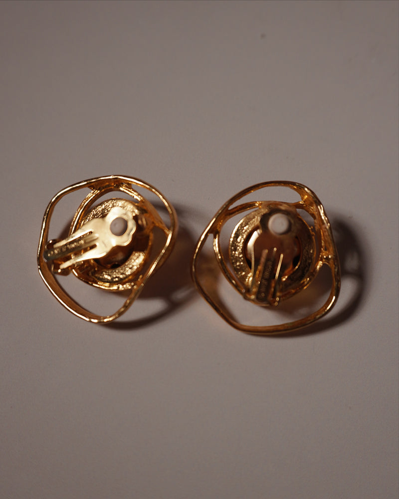 VINTAGE SPIRAL DOME EARRINGS