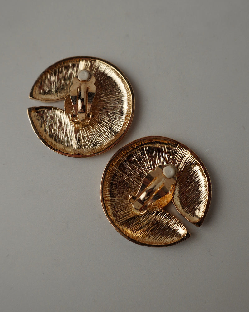 Vintage TT Byzantine Circular Earrings
