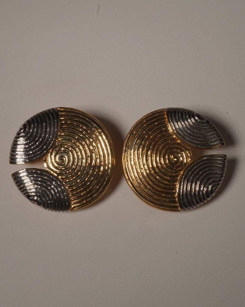 Vintage TT Byzantine Circular Earrings