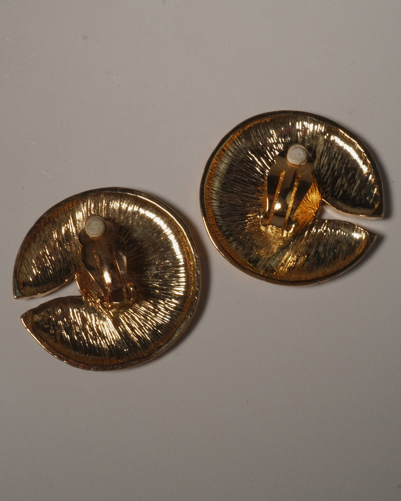 Vintage TT Byzantine Circular Earrings