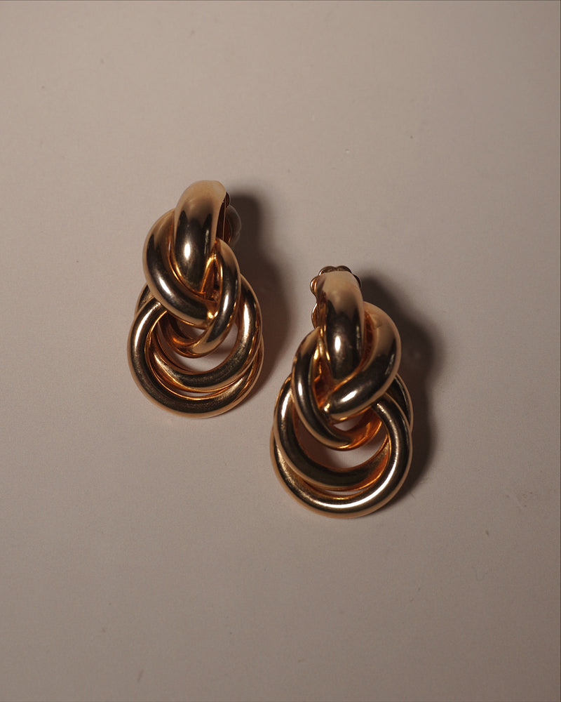 Vintage Tube Knot Clip Ons